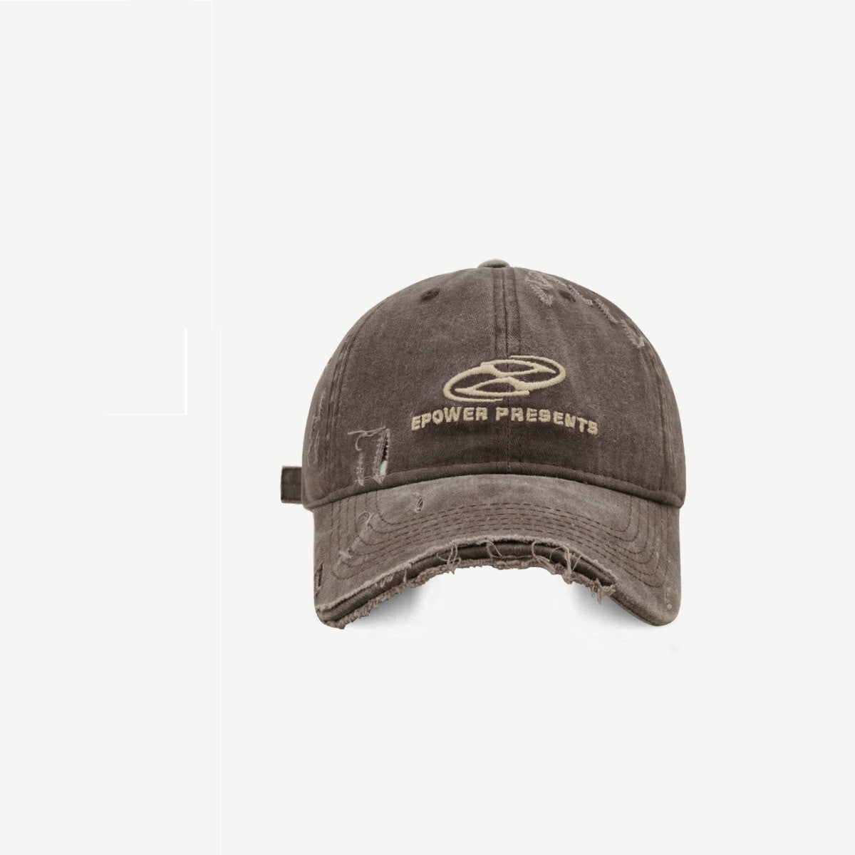 Distressed Denim Baseball Cap – Embroidered Washed Cotton Dome Cap | Adjustable | 5 Colors