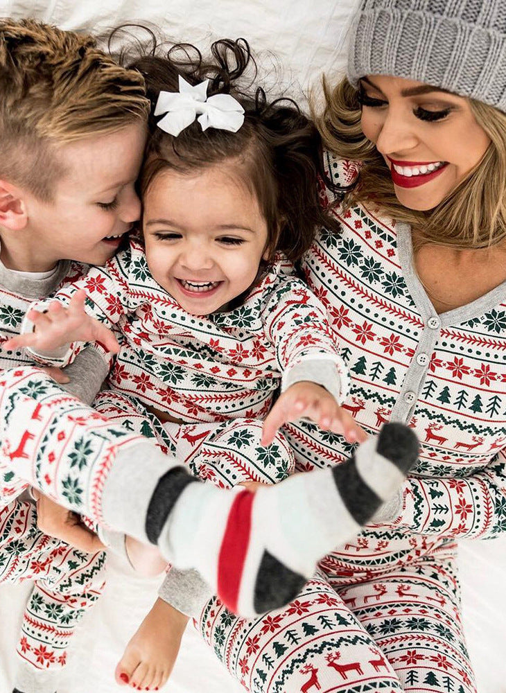 Christmas Family Matching Pajamas Set – Holiday Sleepwear for Mom Dad Kids Baby – AdriaPulse"