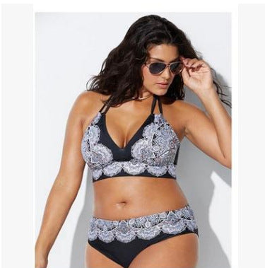 Bedruckter Split-Bikini