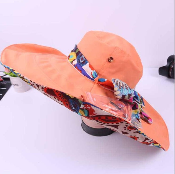 Women's Cotton Visor Beach Hat – Lightweight Open-Crown Sun Visor Cap