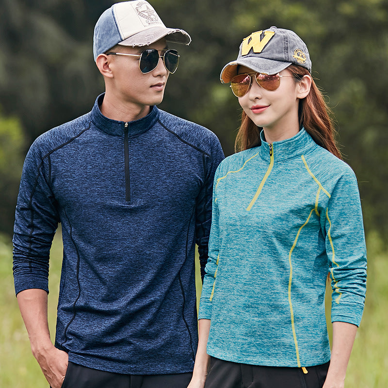 Couples Matching Warm Yoga Set – Long Sleeve Activewear for Women & Men – AdriaPulse