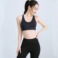 Glänzender Beauty-Rücken Sport-BH – Yoga Fitness Top