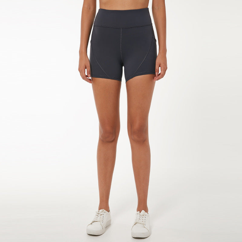 Kurze Sporthose mit hoher Taille