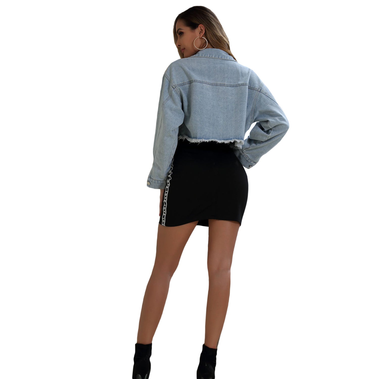 Women's Blue Denim Short Jeans Slim Fit in Blue – AdriaPulse