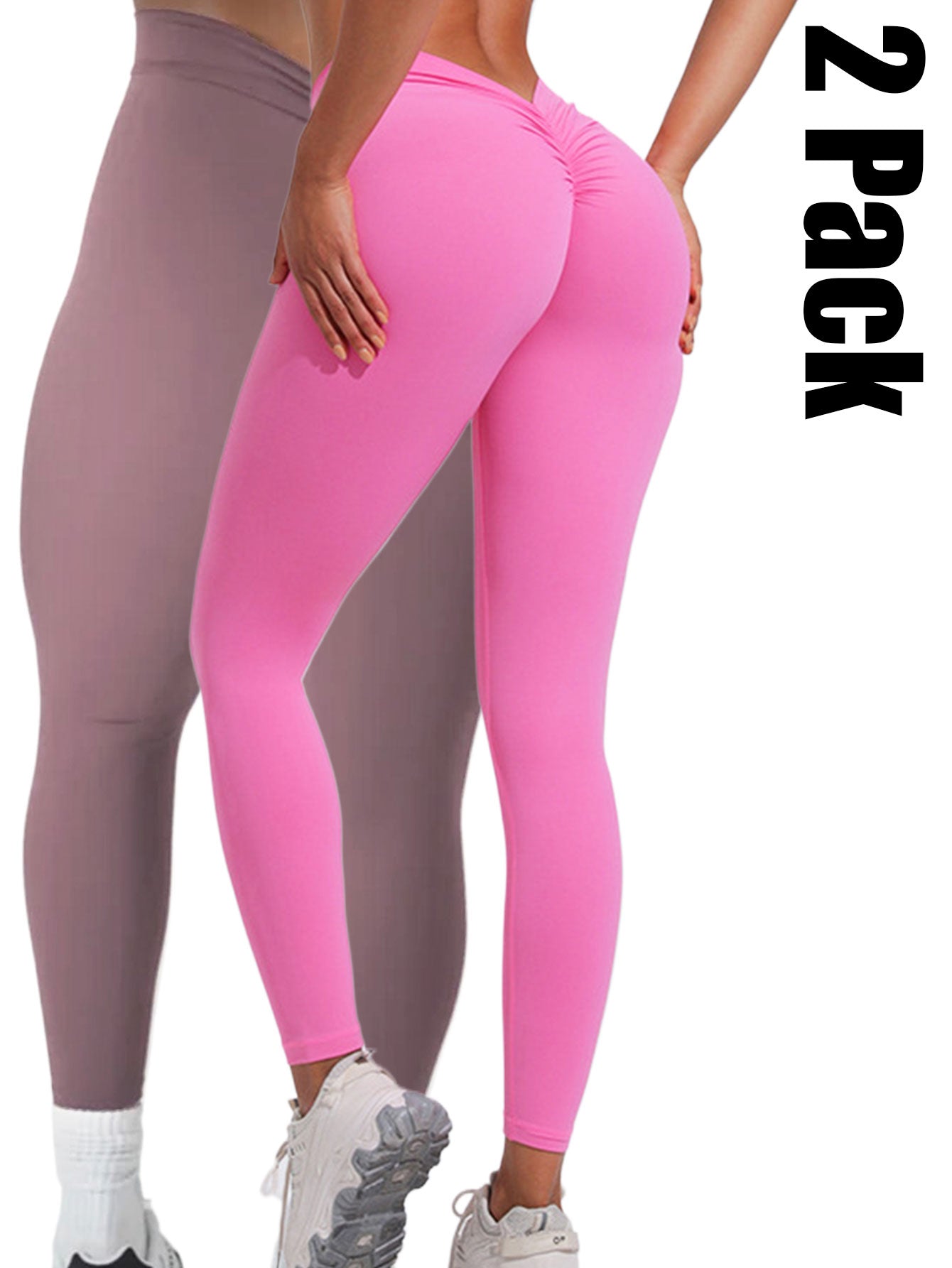 Women's 2-Pack High Waist Tummy Control Leggings Color Pack 1 AdriaPulse