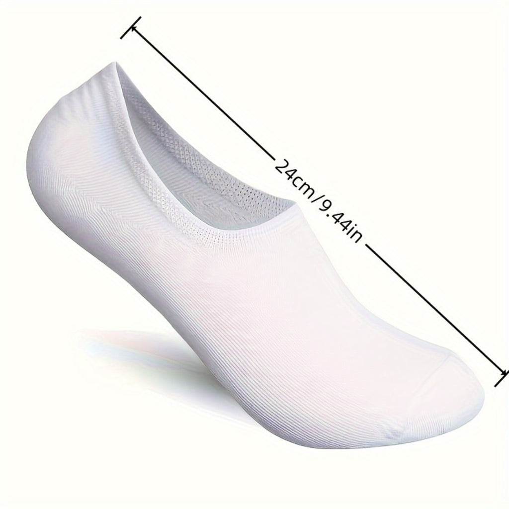 6-Pack Invisible Sneaker Socks – Anti-Slip Cotton No-Show Socks for Men & Women