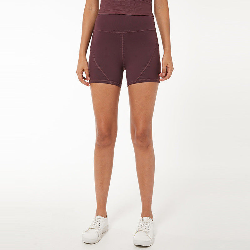 Kurze Sporthose mit hoher Taille