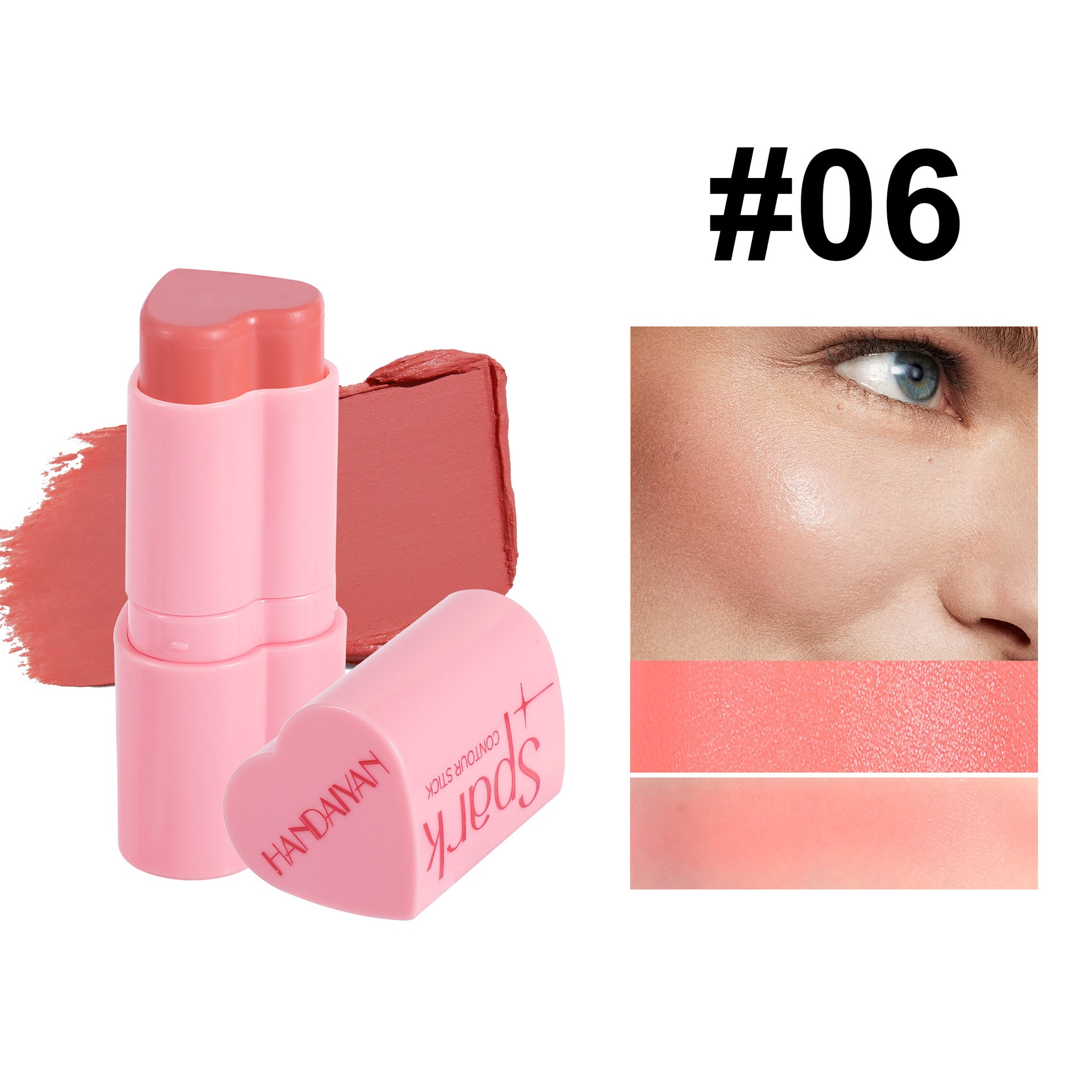 Blush & Highlighter Contour Stick – Pearl & Matte Facial Brightener