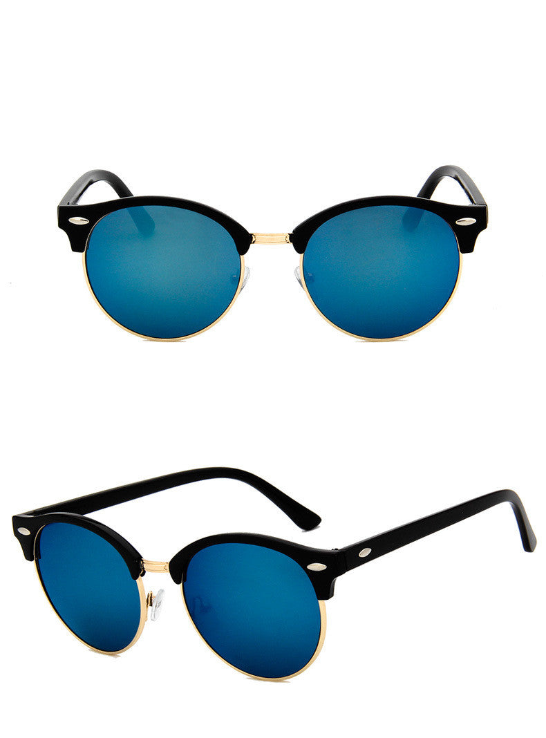 Retro Metal Sunglasses | UV400 Resin Lens – 9 Mercury Colors
