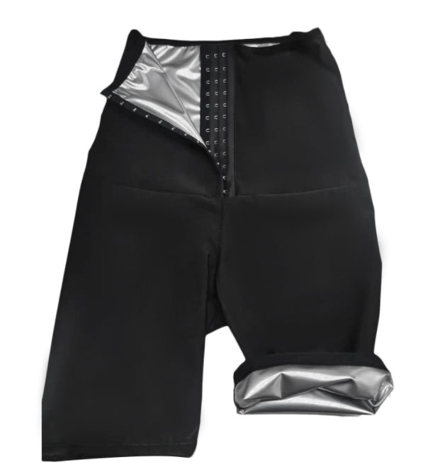 Women's Sauna Sweat Slimming Shorts Body Shaper – Black S | AdriaPulse
