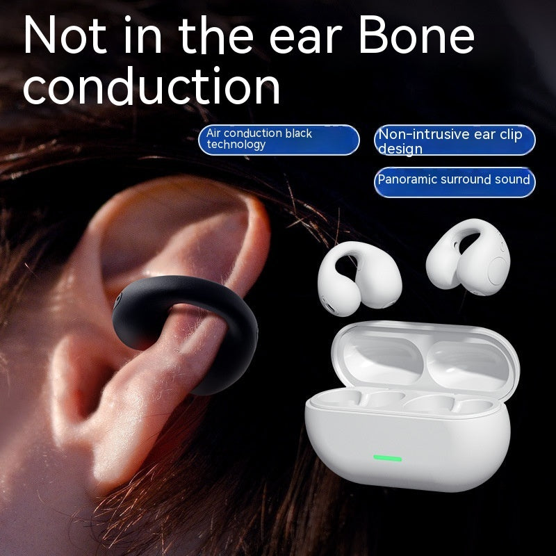Wireless Ear Clip Bluetooth 5.3 Headset – Open-Ear Sports