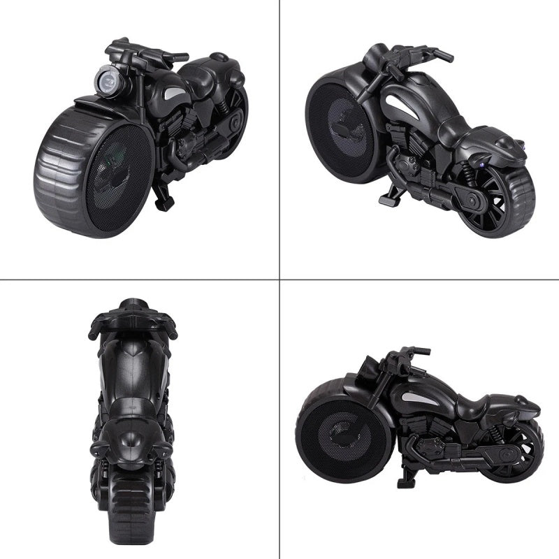 Retro Motorcycle Bluetooth Speaker – Portable 1950s Replica with FM Radio & LED
