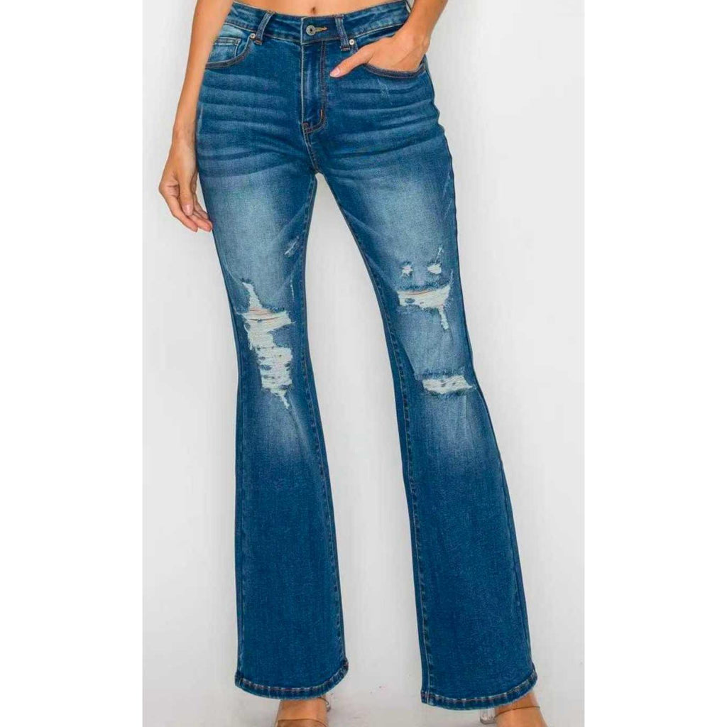 Women's High Waist Skinny Jeans – Ankle Length Slim Fit Stretch Denim Pants