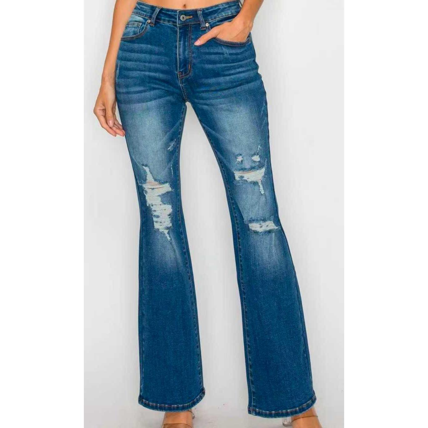 Women's High Waist Skinny Jeans – Ankle Length Slim Fit Stretch Denim Pants
