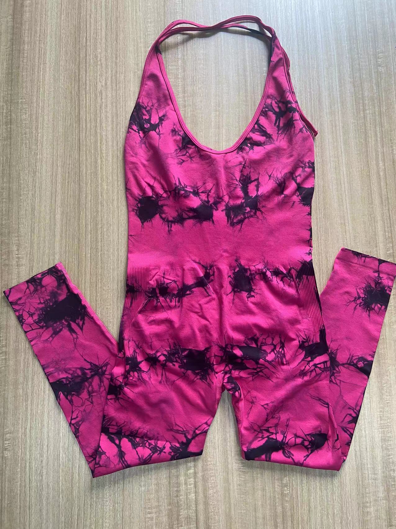 Women's Yoga Jumpsuit – Sleeveless Peach Hip Lift Activewear
