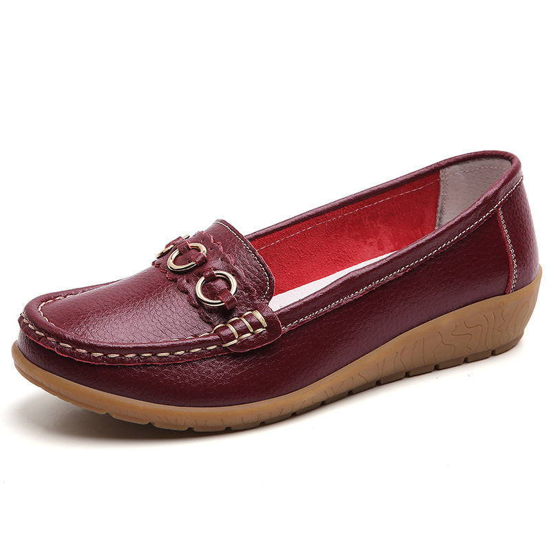 Maternity Wedge Shoes – Plus Size Slip-On Driving Shoes for Pregnancy, Spring & Autumn