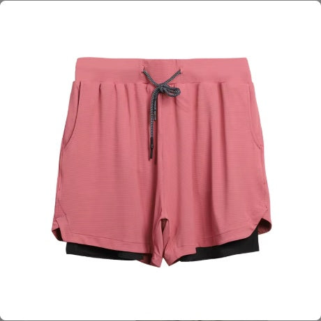Men's 2-In-1 Gym Shorts – Quick Dry Breathable Running Fitness Shorts
