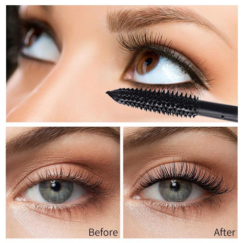 4D Waterproof Mascara – No Smudge, No Clumping, Long & Curly Lashes