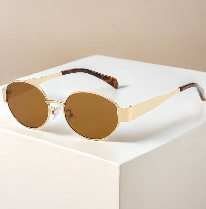 Oval Metal Sunglasses | UV400 Vintage Full Frame – 7 Styles