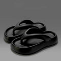 Plateau-Flip-Flops mit Schleife – Damen-Sommer-Strandsandalen
