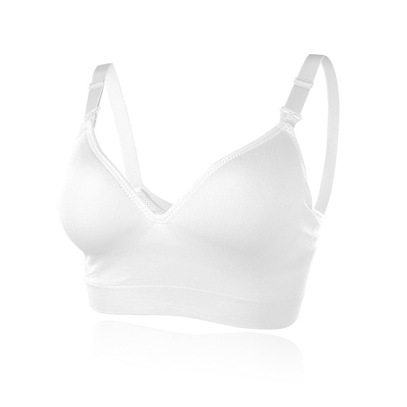 Maternity Nursing Bra – Unwired Front Buckle Large Cup Breastfeeding Bra