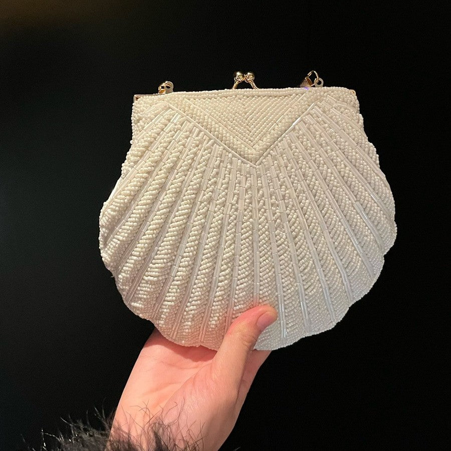 Muschelförmige Umhänge-Schultertasche für Damen