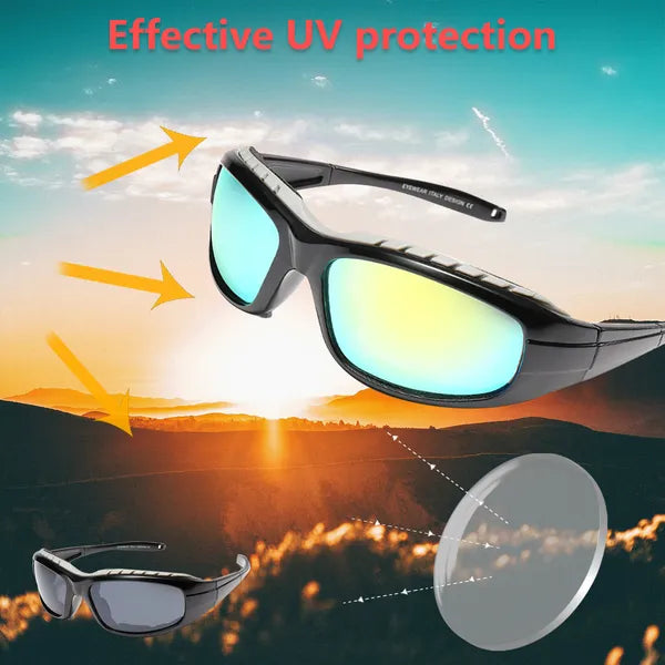 Motorcycle Riding Glasses – 2 Pairs Wind Resistant UV400 Sunglasses