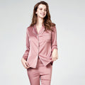 Luxury Silk Couples Pajama Set – Satin Smooth 100% Silk Sleepwear in Elegant Colors – AdriaPulse"
