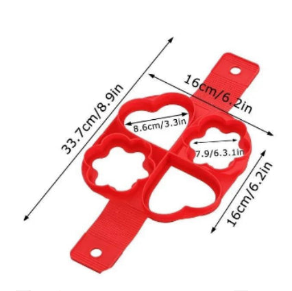 Silicone Egg & Pancake Ring Mold – Non-Stick Breakfast Cooking Tool