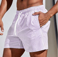 Men 3D Striped Print Beach Shorts Lightweight Summer Casual Pants AdriaPulse
