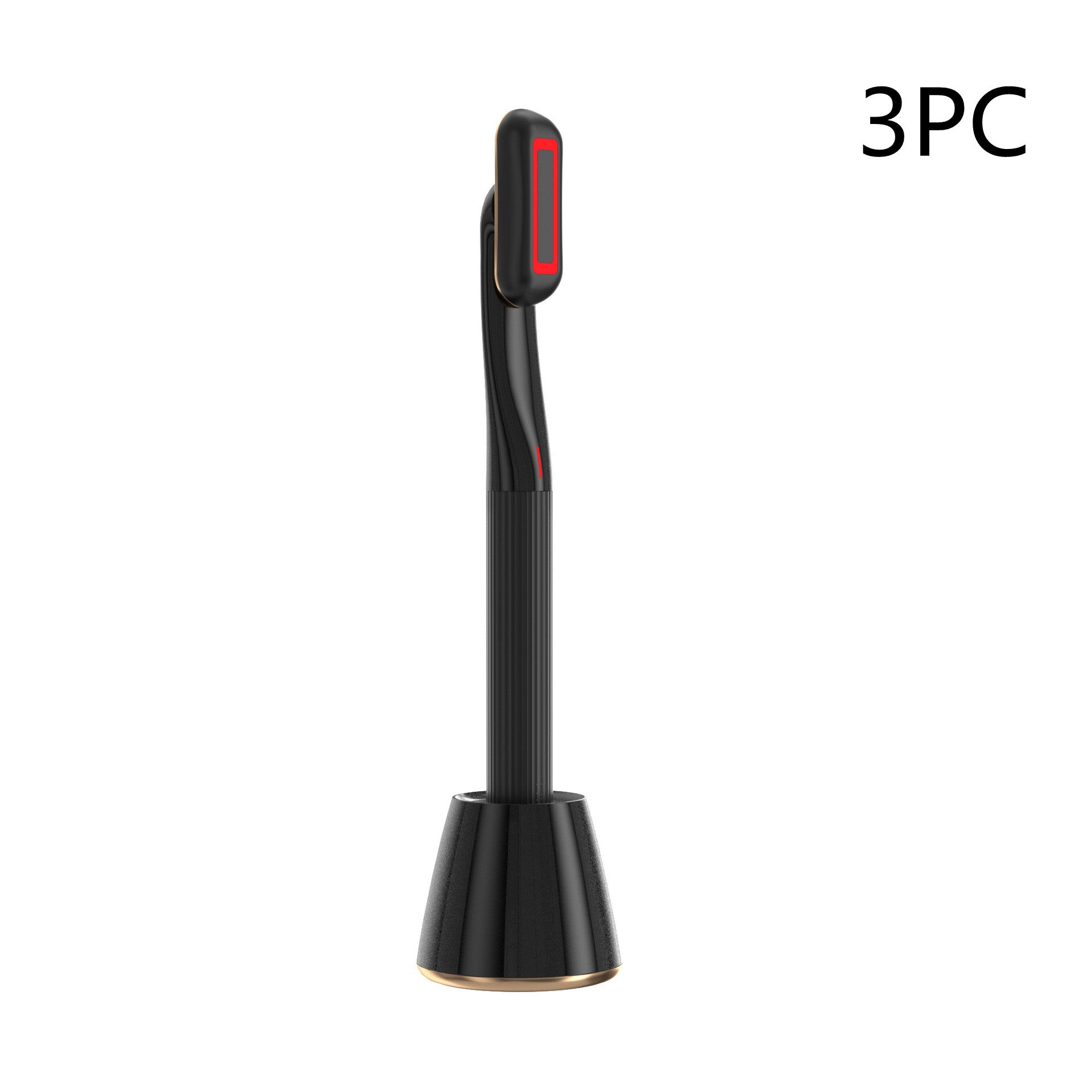 5-in-1 Skincare Wand Black — Microcurrent Red LED | AdriaPulse