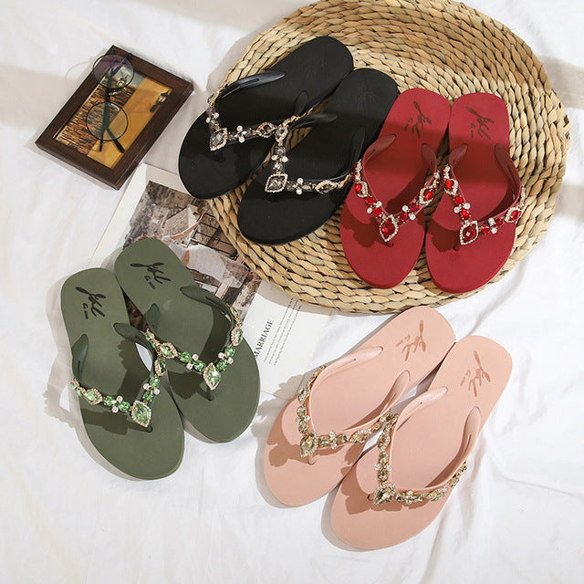 Freizeit-Flip-Flops für Damen – Atmungsaktives Gewebe, rutschfeste Sandalen