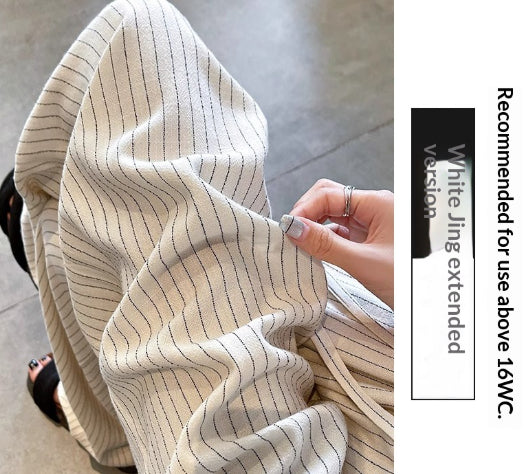 White Conventional Style Wide-Leg Pants – AdriaPulse