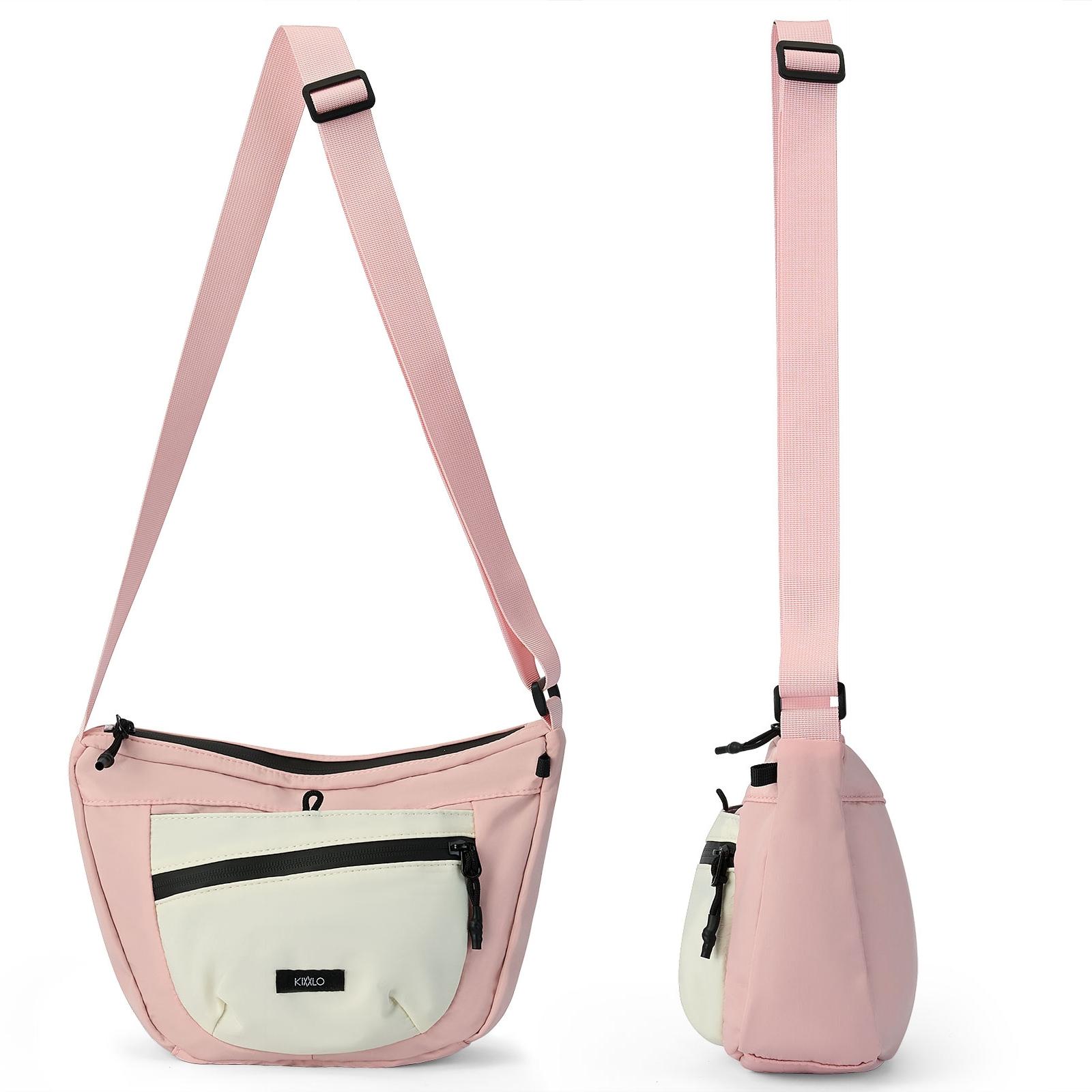 Women's Large Crossbody Shoulder Bag – Solid Color Commuter Bag for Work & School