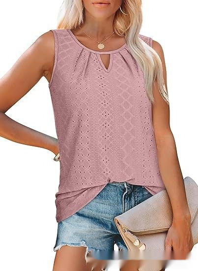 Damen lockeres, ärmelloses Casual-Top