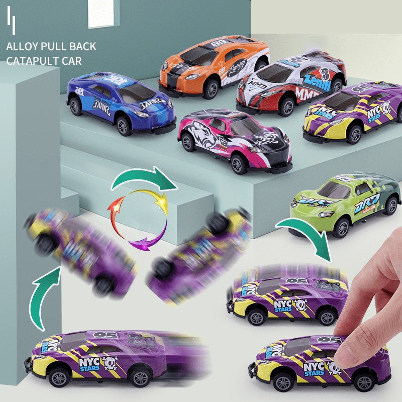 Flip Stunt Pull-Back Alloy Racing Cars – Kids Toy Set (6 / 8 / 12 pcs)