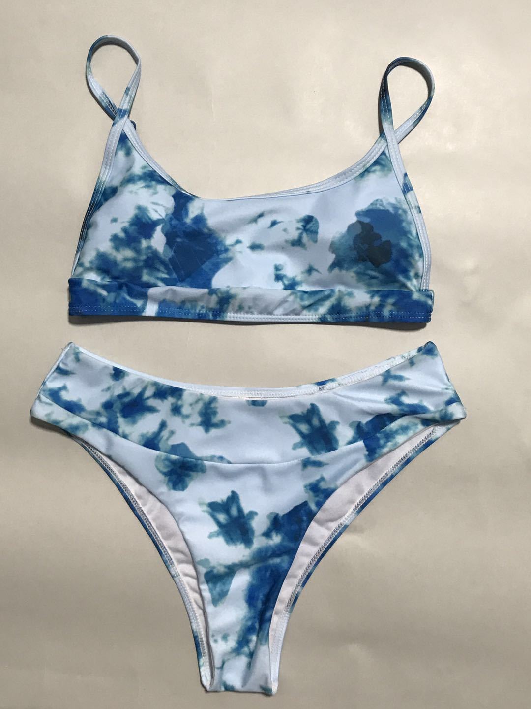 High Waist Gradient Backless Bikini – Women's Split Swimsuit
