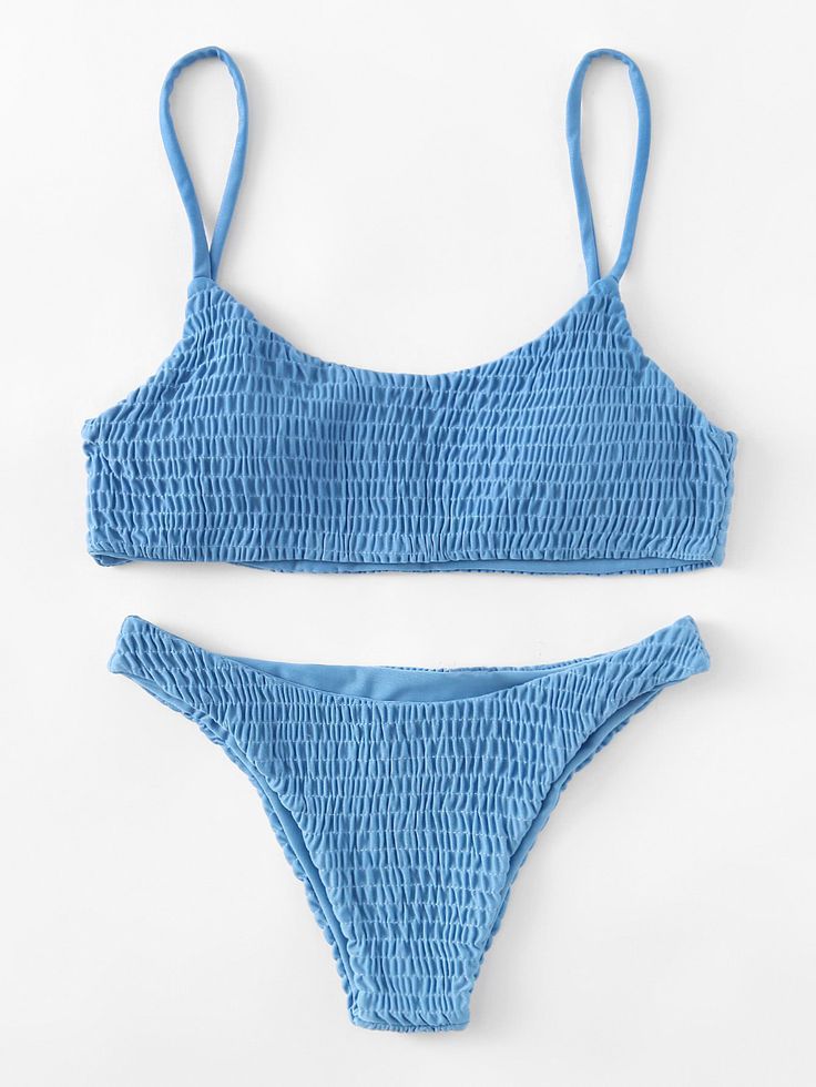 Sexy Pleated Triangle Bikini – Women's Nylon Swimwear S–L