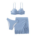 Bikini-Set mit Bügel und Spitze – Bademode für Damen aus Nylon-Spandex