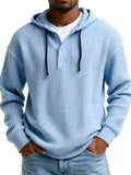 Men's Ribbed Hooded Half-Zip Sweater – Slim Fit