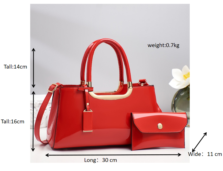 Casual Women's PU Leather Shoulder Bag – Chain & Embroidery Detail Tote