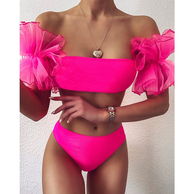 Maillot de Bain Bikini Bandeau – Nylon Femme