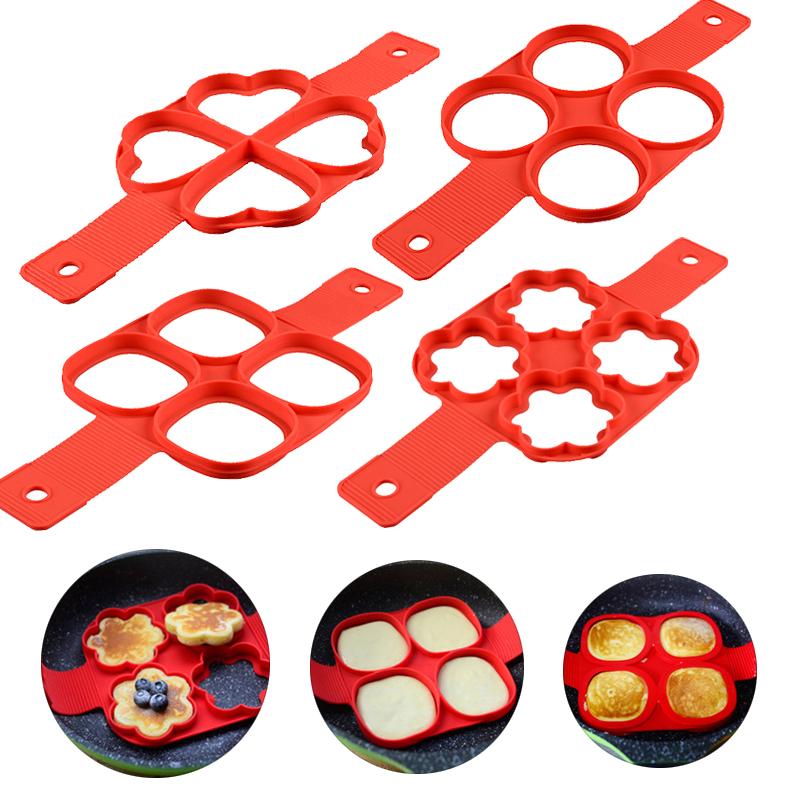 Silicone Egg & Pancake Ring Mold – Non-Stick Breakfast Cooking Tool