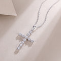 Collier pendentif solitaire moissanite – Chaîne de luxe en argent S925