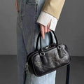 Women's Retro Genuine Leather Crossbody Pillow Bag | AdriaPulse