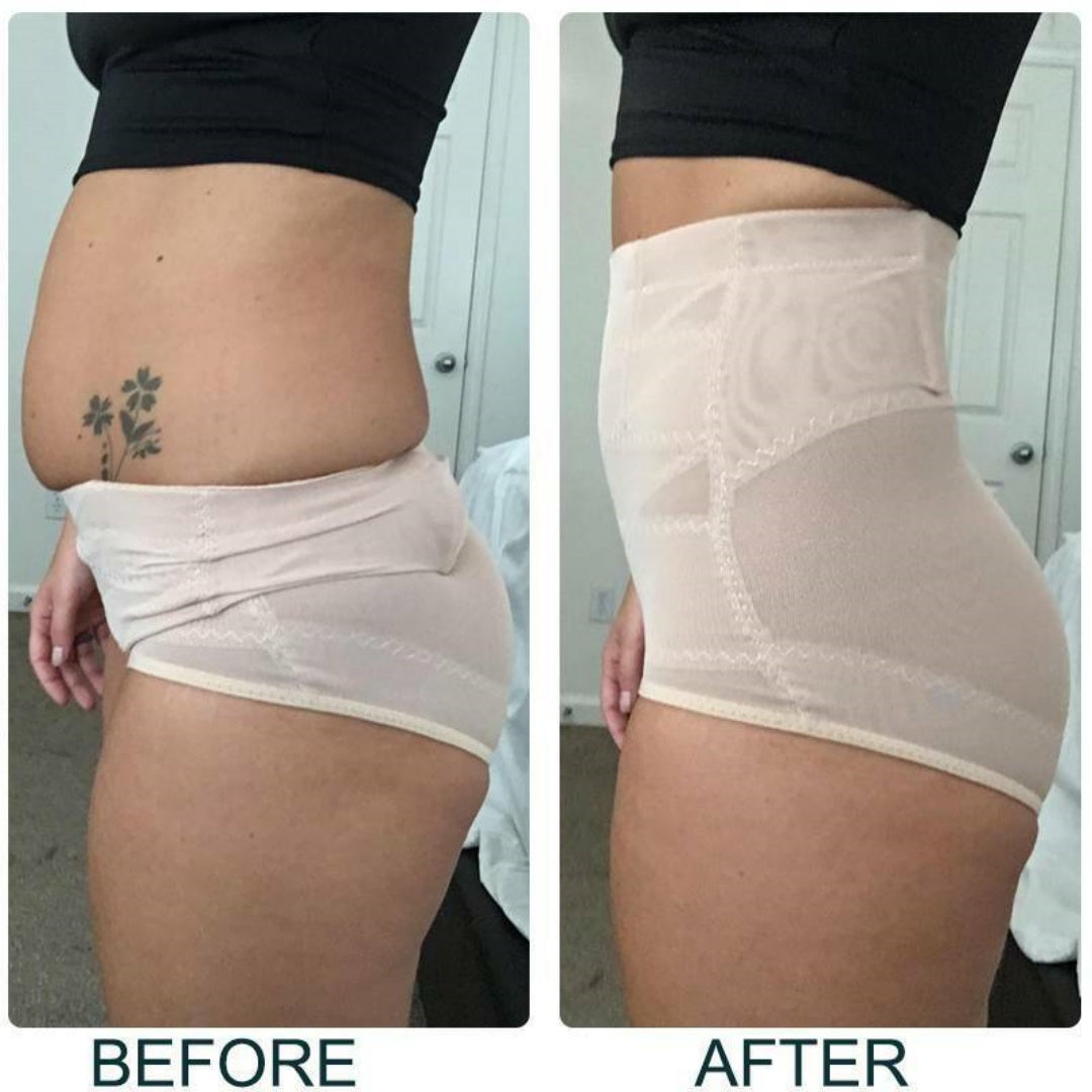 Women's High Waist Tummy Control Shapewear – Seamless Butt Lifter Briefs (XL)
