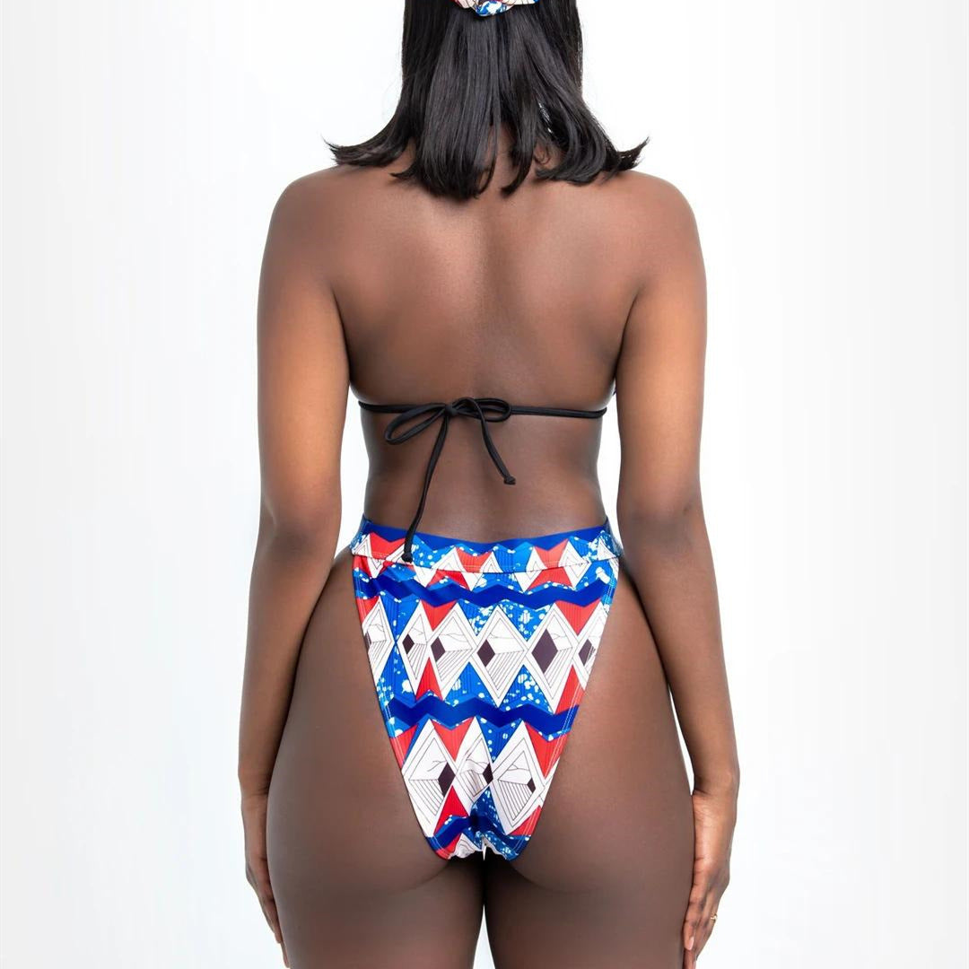 Bluse Geteilter Bikini-Badeanzug – Chiffon-Überwurf-Stil
