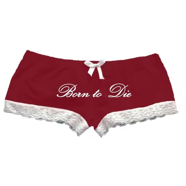 Shorts taille haute Y2K grunge gothique – Imprimé polyester style urbain