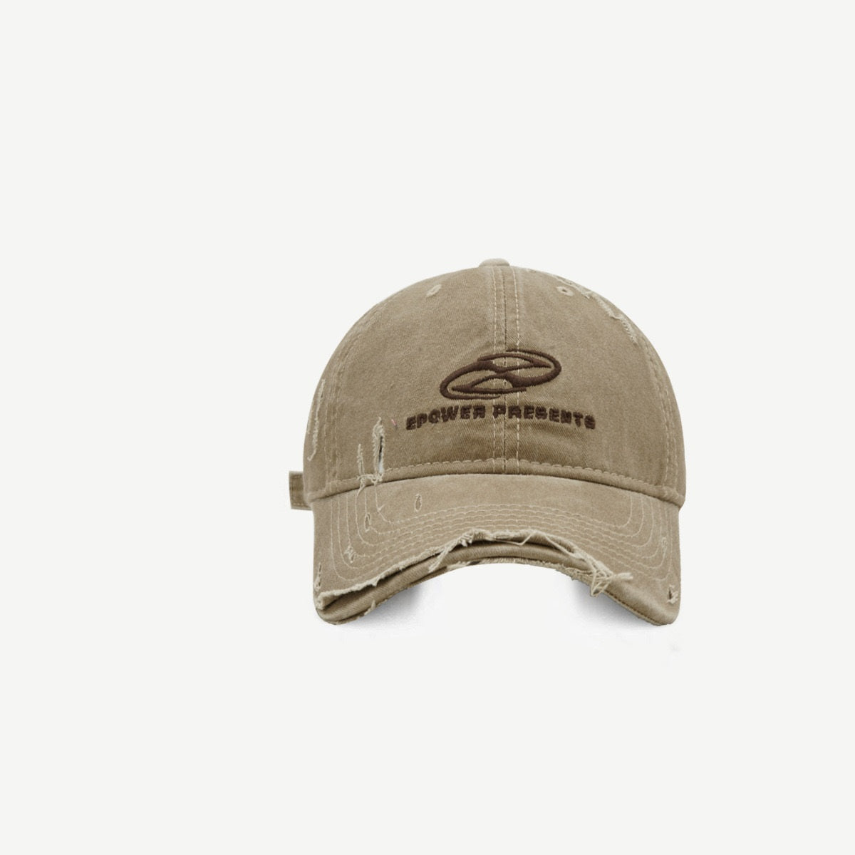 Distressed Denim Baseball Cap – Embroidered Washed Cotton Dome Cap | Adjustable | 5 Colors