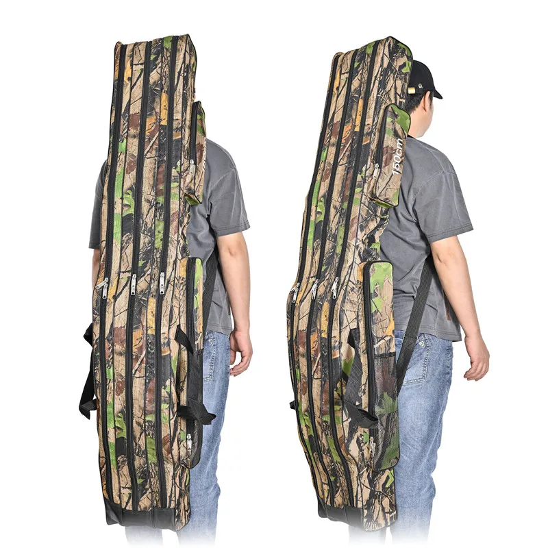 Fishing Rod Bag – 150cm Portable 3-Compartment Waterproof Fishing Bag